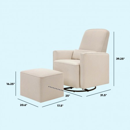 Adrian 11 : Ghế Thư Giản Xoay 360°+ Rương Gác Chân